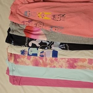 cat & jack tshirts 7 short sleeve 1long sleeve sz 6/6x